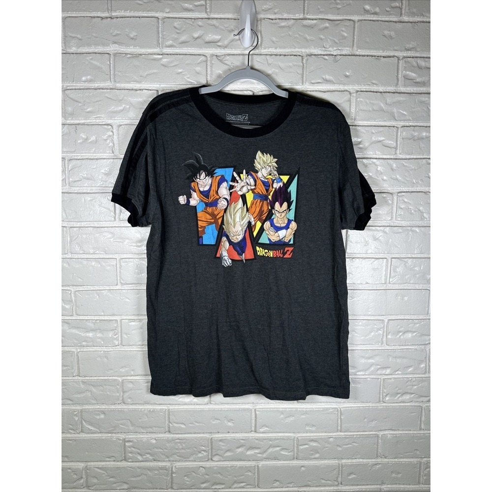 Dragon Ball Z XL Anime Graphic Tee Y2K Streetwear Goku Vegeta Manga‎ Shirt